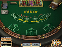Покерный онлайн автомат 3 Card Poker играть на демо-монеты