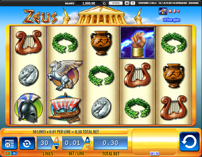 Игровой автомат Zeus (Зевс) бесплатно и на деньги