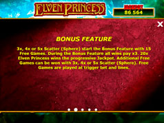 Бонус игра игрового автомата Elven_Princess Multi Gaminator